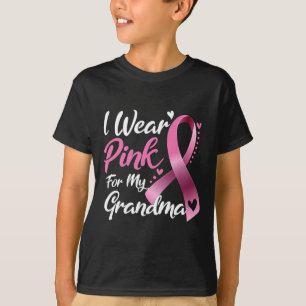 I Wear Pink For My Grandma Breast Cancer Awareness T-Shirt