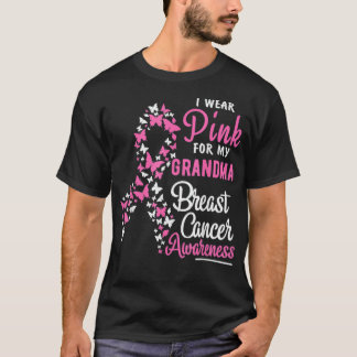 I Wear Pink For My Grandma Breast Cancer Granddaug T-Shirt