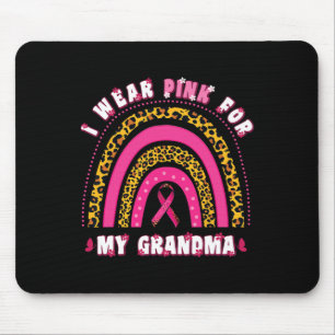 I Wear Pink For My Grandma Groovy Breast Cancer Gr Mouse Pad