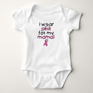 I Wear Pink for My Mama ($18.95) Baby Bodysuit