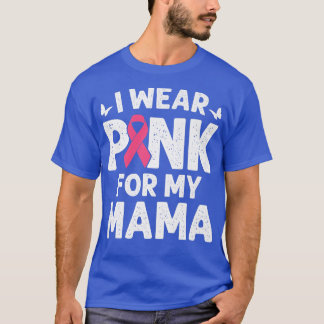 I Wear Pink For My Mama Butterfly Breast Cancer Aw T-Shirt