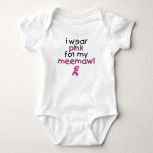 I Wear Pink for My MeeMaw ($18.95) Baby Bodysuit