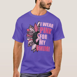 I Wear Pink For My Mimi Sunflower Breast Cancer Wo T-Shirt