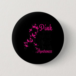 I Wear Pink for My Mom Breast Cancer Awareness Wom 6 Cm Round Badge