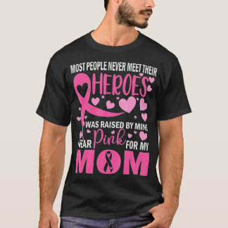 I Wear Pink For My Mum Breast Cancer Awareness Kid T-Shirt