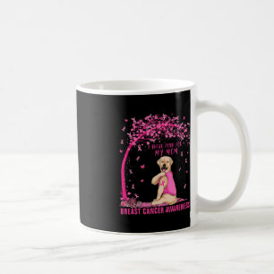 I Wear Pink For My Mum Labrador Dog Breast Cancer Coffee Mug