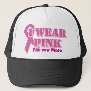 I wear pink for my mum trucker hat