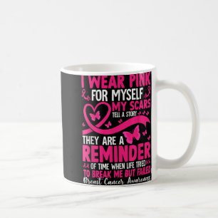 I Wear Pink For Myself Breast Cancer Awareness Sup Coffee Mug