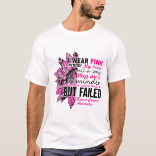 I Wear Pink For Myself My Scars Breast Cancer For T-Shirt