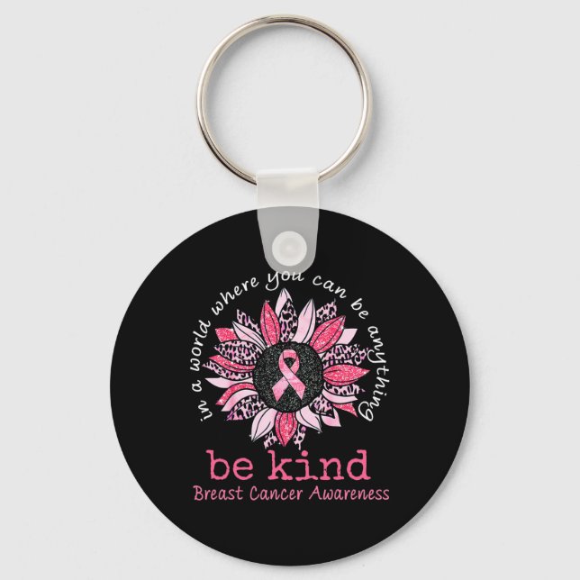 I Wear Pink For Someone Special Breast Cancer Awar Key Ring (Front)