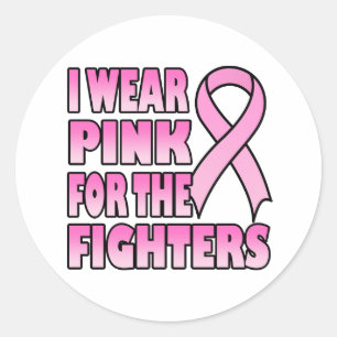 I Wear Pink for the Fighters Sticker
