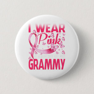 I Wear Pink In Memory Of My Grammy 6 Cm Round Badge