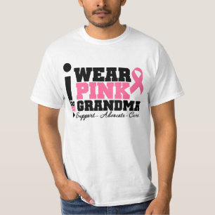 I Wear Pink Ribbon Support For My Grandma T-Shirt