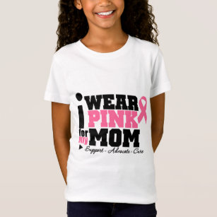 I Wear Pink Ribbon Support For My Mum T-Shirt