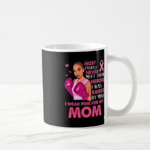 I Wear Pinks For My Mum Breast Cancer Awareness Su Coffee Mug