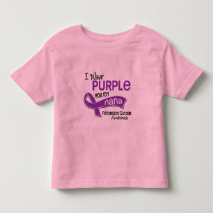 I Wear Purple 42 Nana Pancreatic Cancer Toddler T-Shirt