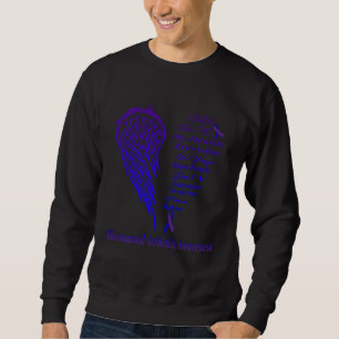 I Wear Purple & Blue For Rheumatoid Arthritis Warr Sweatshirt
