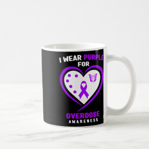 I Wear Purple For Addiction Overdose Awareness Coffee Mug