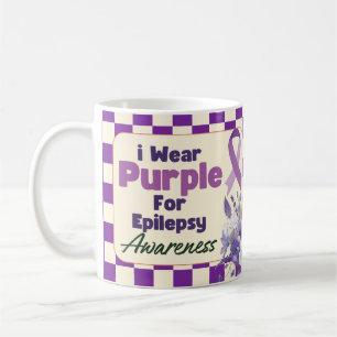 I Wear Purple For Epilepsy Awareness Coffee Mug