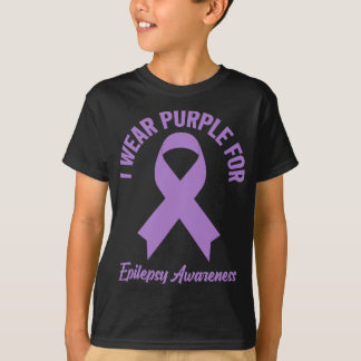 I Wear Purple For Epilepsy Awareness - Epilepsy Aw T-Shirt