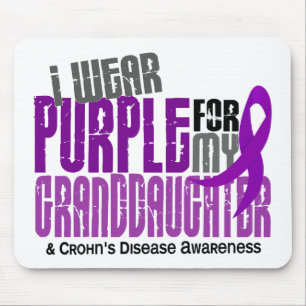 I Wear Purple For Granddaughter 6 Crohn’s Diseas Mouse Pad