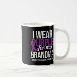 I Wear Purple For Grandma Pancreatic Cancer Awaren Coffee Mug