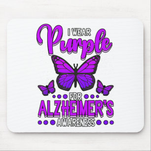 I Wear Purple For Heimers Awareness _1 Mouse Pad