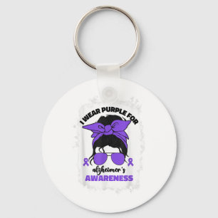I Wear Purple For Heimers Awareness Month Heimer _ Key Ring