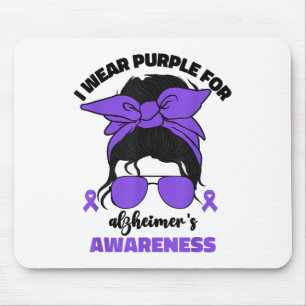 I Wear Purple For Heimers Awareness Month Heimer _ Mouse Pad