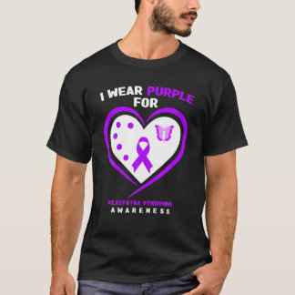 I Wear Purple For Kleefstra syndrome Awareness T S T-Shirt