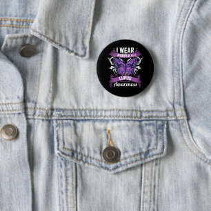 I wear Purple for Lupus Awareness 6 Cm Round Badge
