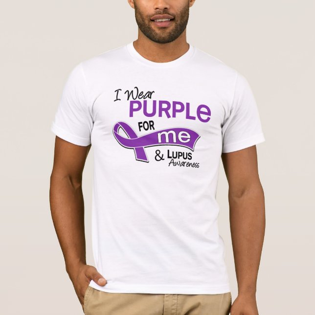 I Wear Purple For Me 42 Lupus T-Shirt (Front)