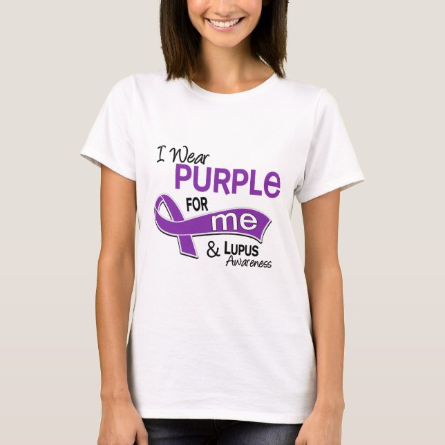 I Wear Purple For Me 42 Lupus T-Shirt (Front)