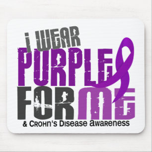 I Wear Purple For ME 6 Crohn’s Disease Mouse Pad