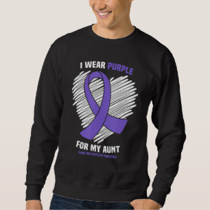 I Wear Purple For My Aunt Chiari Malformation Awar Sweatshirt