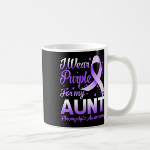 I Wear Purple For My Aunt Fibromyalgia Awareness R Coffee Mug