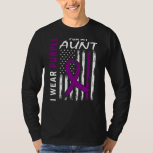 I Wear Purple For My Aunt Lupus Awareness American T-Shirt