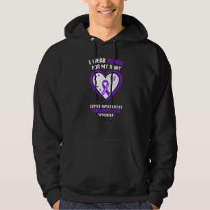 I Wear Purple For My Aunt Lupus Awareness Hoodie