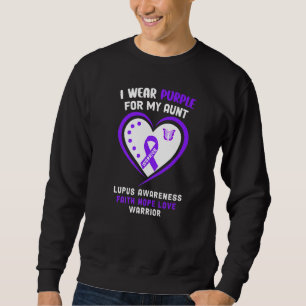 I Wear Purple For My Aunt Lupus Awareness Sweatshirt