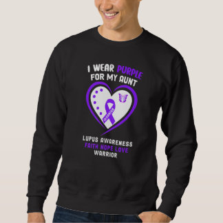 I Wear Purple For My Aunt Lupus Awareness Sweatshirt