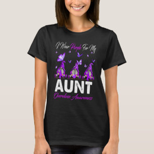 I Wear Purple For My Aunt Overdose Awareness Gnome T-Shirt