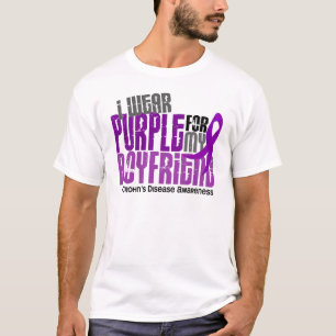 I Wear Purple For My Boyfriend 6 Crohn’s Disease T-Shirt
