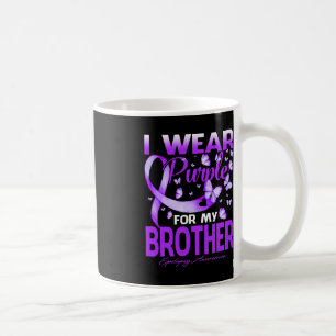 I Wear Purple For My Brother Epilepsy Awareness 2 Coffee Mug