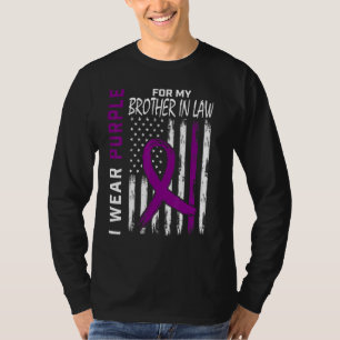 I Wear Purple For My Brother In Law Epilepsy Aware T-Shirt