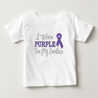 I Wear Purple For My Brother (Purple Ribbon) Baby T-Shirt