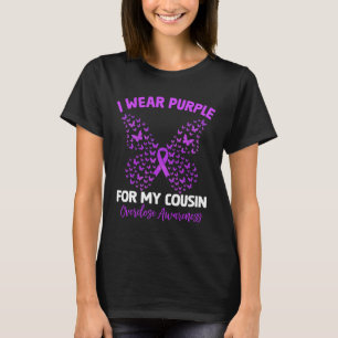 I Wear Purple For My Cousin Overdose Awareness Rai T-Shirt