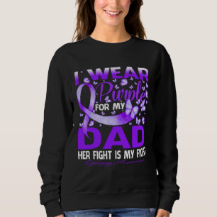 I Wear Purple For My Dad Epilepsy Awareness Sweatshirt