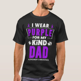 I Wear Purple For My Dad Heimerheimer's Awareness T-Shirt