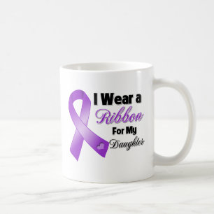 I Wear Purple For My Daughter Coffee Mug