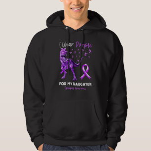 I Wear Purple For My Daughter Epilepsy Awareness D Hoodie
